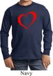 Heart Outline Kids Long Sleeve Shirt