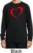 Heart Outline Kids Moisture Wicking Long Sleeve Shirt