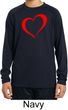 Heart Outline Kids Moisture Wicking Long Sleeve Shirt
