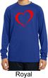 Heart Outline Kids Moisture Wicking Long Sleeve Shirt