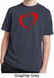 Heart Outline Kids Moisture Wicking Shirt