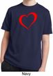 Heart Outline Kids Moisture Wicking Shirt