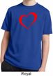Heart Outline Kids Moisture Wicking Shirt