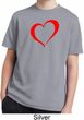 Heart Outline Kids Moisture Wicking Shirt