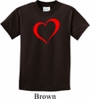 Heart Outline Kids Shirt