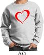 Heart Outline Kids Sweat Shirt