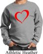 Heart Outline Kids Sweat Shirt