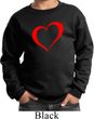 Heart Outline Kids Sweat Shirt
