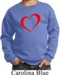 Heart Outline Kids Sweat Shirt