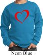 Heart Outline Kids Sweat Shirt