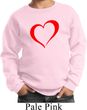Heart Outline Kids Sweat Shirt