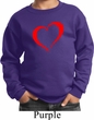 Heart Outline Kids Sweat Shirt