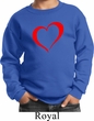 Heart Outline Kids Sweat Shirt