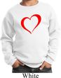 Heart Outline Kids Sweat Shirt