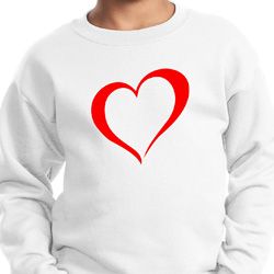 Heart Outline Kids Sweat Shirt Heart Outline Kids Sweat Shirt