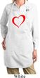 Heart Outline Ladies Full Length Apron with Pockets