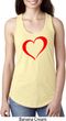 Heart Outline Ladies Ideal Tank Top