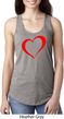 Heart Outline Ladies Ideal Tank Top