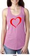 Heart Outline Ladies Ideal Tank Top