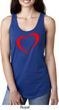 Heart Outline Ladies Ideal Tank Top