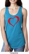 Heart Outline Ladies Ideal Tank Top