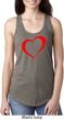 Heart Outline Ladies Ideal Tank Top