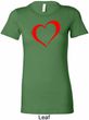 Heart Outline Ladies Longer Length Shirt