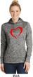 Heart Outline Ladies Moisture Wicking Hoodie