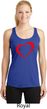 Heart Outline Ladies Moisture Wicking Racerback Tank Top