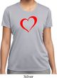 Heart Outline Ladies Moisture Wicking Shirt