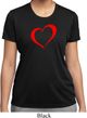 Heart Outline Ladies Moisture Wicking Shirt