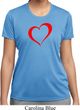 Heart Outline Ladies Moisture Wicking Shirt