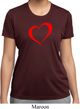 Heart Outline Ladies Moisture Wicking Shirt