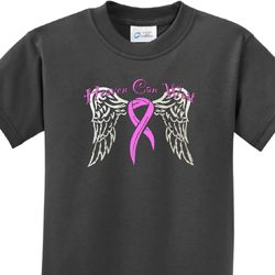 Heaven Can Wait Kids Breast Cancer Awareness Shirts
