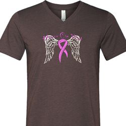 Heaven Can Wait Mens Tri Blend V-neck Shirt