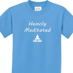 Heavily Meditated Kids Yoga Shirts