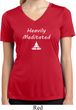 Heavily Meditated Ladies Moisture Wicking V-neck Shirt