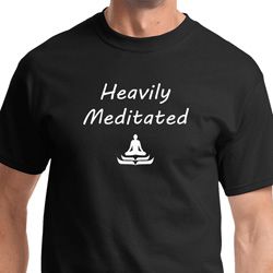 Heavily Meditated Mens Yoga Shirts