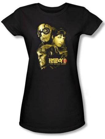 Hellboy II The Golden Army Juniors T-shirt Ungodly Creatures Black