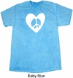Hippie Heart Peace Mineral Washed Tie Dye T-shirt