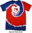 Hippie Heart Peace Patriotic Tie Dye T-shirt