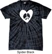 Hippie Heart Peace Spider Tie Dye T-shirt