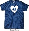 Hippie Heart Peace Spider Tie Dye T-shirt