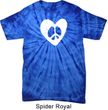 Hippie Heart Peace Spider Tie Dye T-shirt