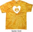 Hippie Heart Peace Spider Tie Dye T-shirt