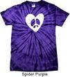 Hippie Heart Peace Spider Tie Dye T-shirt