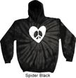 Hippie Heart Peace Tie Dye Hoodie