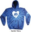 Hippie Heart Peace Tie Dye Hoodie