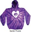 Hippie Heart Peace Tie Dye Hoodie