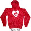 Hippie Heart Peace Tie Dye Hoodie